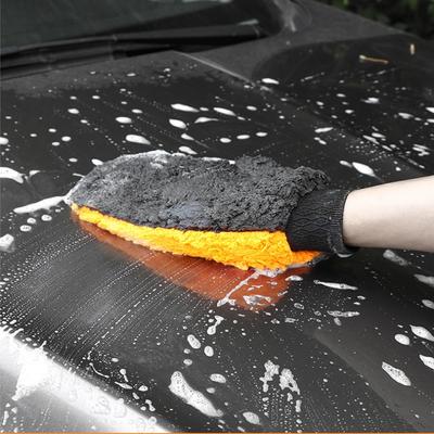 Luvas Macias para Lavar Carro Dupla Face Lã Microfibra Chenille Pano de Secagem Luva de Limpeza para Carroceria Janela Pneu Espessada