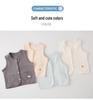 Newborn Unisex Sleeveless Knit Vest - Thick Shu Velvet for Spring, Autumn, Winter