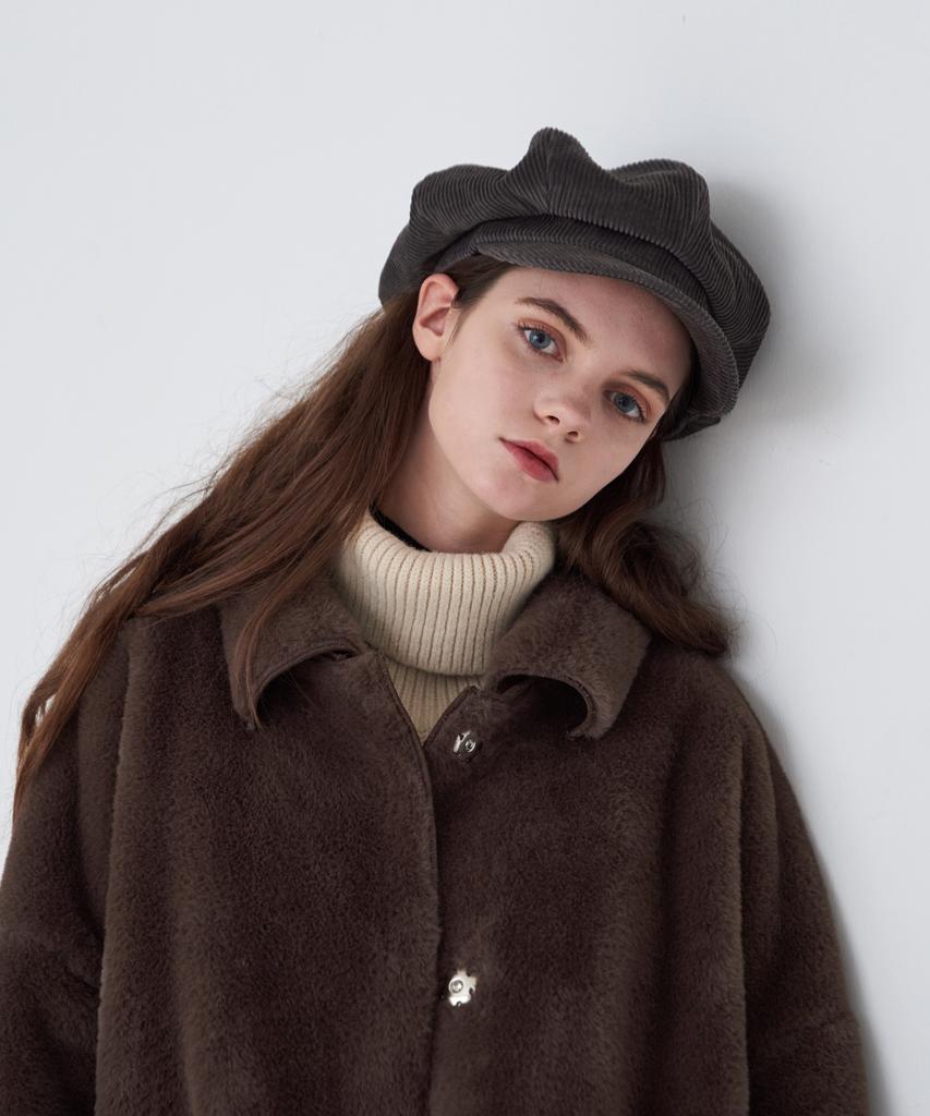 Maneseu Amiens Corduroy Newsboy Cap (3 Colors)