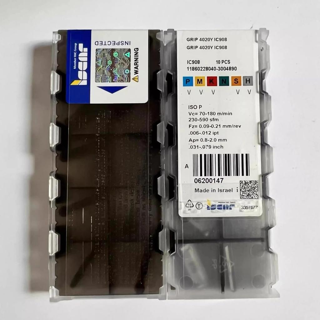 GRIP4020Y IC908 /Industrial Indexable Carbide Inserts 10 PCS