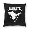 Vintage Karate Martial Square Pillowcase Polyester Linen Velvet Creative Zip Decor Pillow Case Car Cushion Case