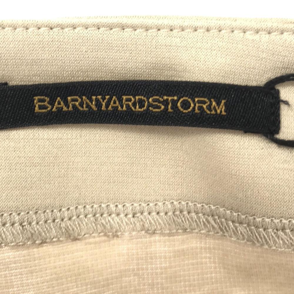 Unused BARNYARDSTORM Five-quarter Sleeve Cut Beige Tagged Women Used