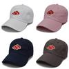 Naruto Dad Uzumaki Hat Akatsuki Logo Uchiha Obito Pain Embroidery Caps Baseball
