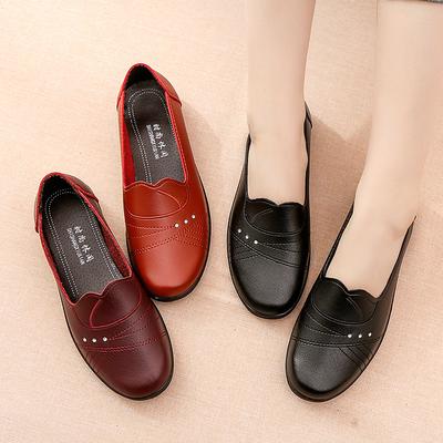 Nouvelles Chaussures pour Femmes de Haute Qualité à Semelles Souples Chaussures Plates Confortables Respirantes Antidérapantes Chaussures Simples pour Femmes d'Âge Moyen et Âgées