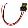 2Pcs Car 9012 HIR2 Head Light Lamp Bulb Connector Wire Wiring Harness Plug Pigtail 12V
