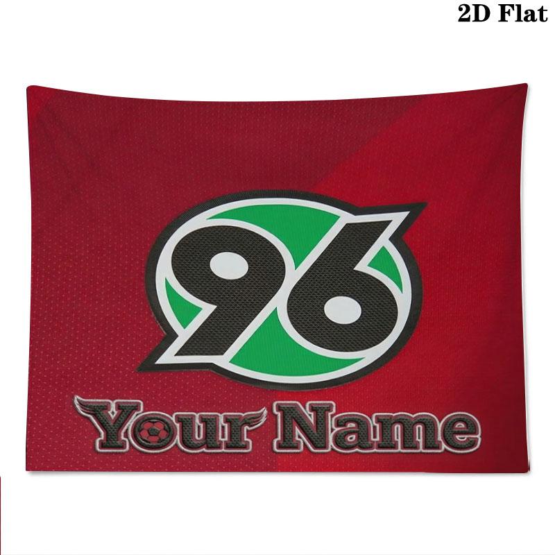 Hannover 96 Custom Name Wall Tapestry Aesthetic Wall Hanging Printed Fabric Blanket Decorative Tapestries for Bedroom Living Room Home Decor