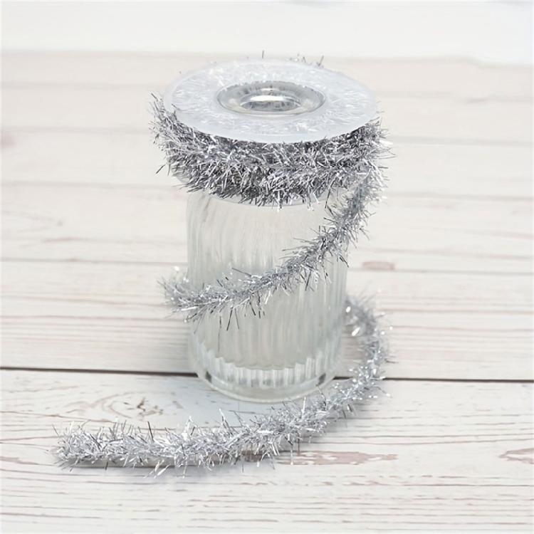 Wire Garlands Tinsel Ribbon Colorful Ribbon for DIYs Craft Bows Gift Wrapping