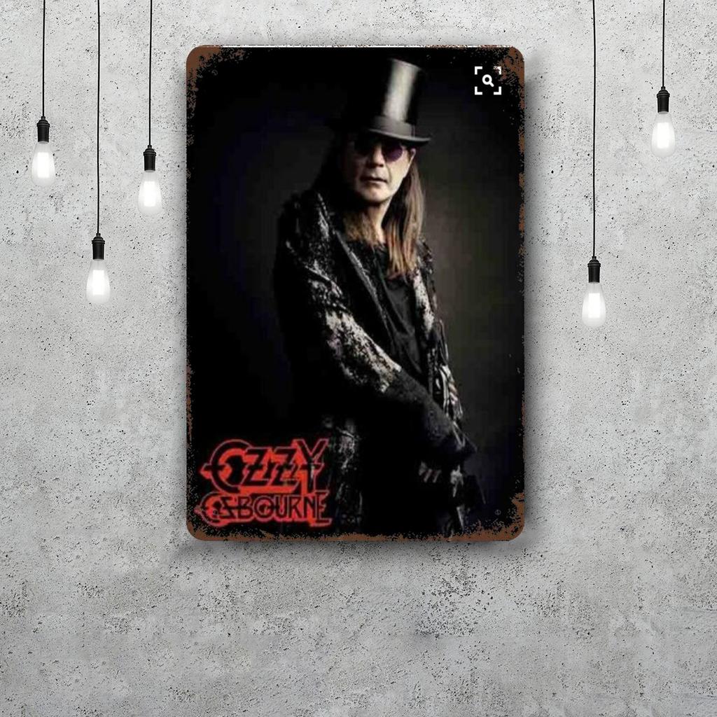 Ozzy osbourne Dekorationsposter Vintage Blechschild Metallschild Dekorative Plakette für Pub Bar Man Cave Club Wanddekoration