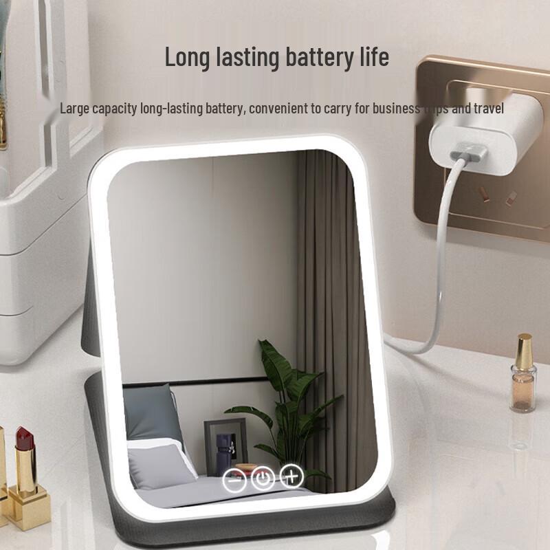 Smart Adjustable LED Desktop Makeup Mirror