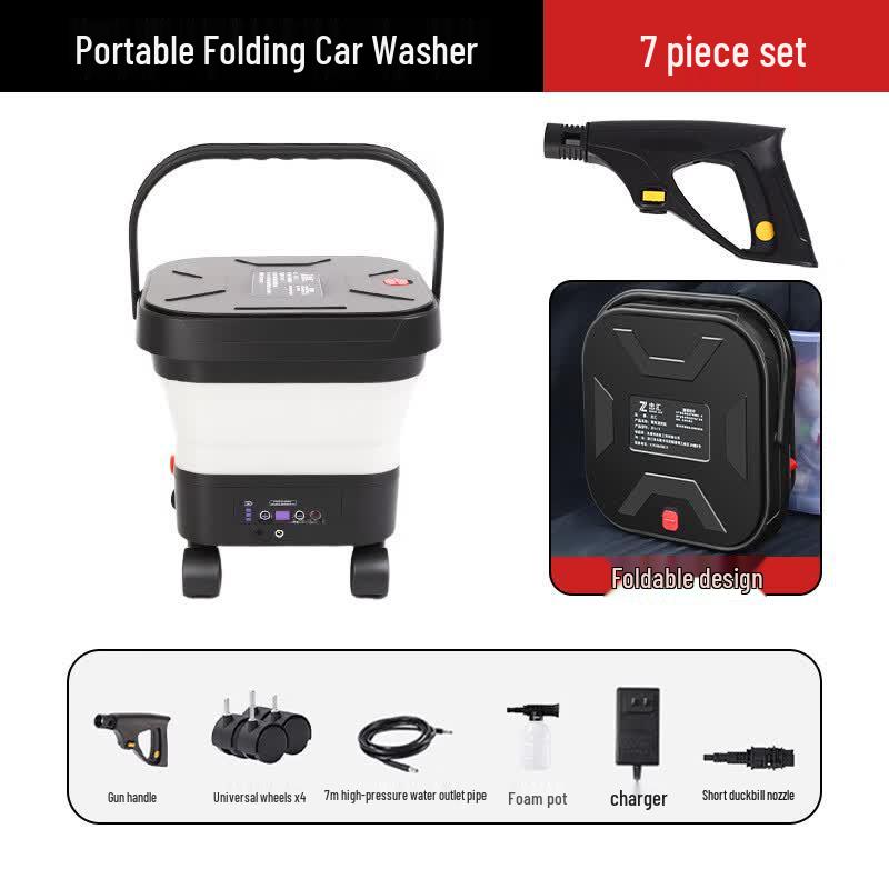 Black Cat Duke Cordless Foldable High-Pressure Car Washer CN plug (adapter included)