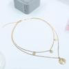 Necklace With Map Registration Card; Multilayer Necklace; Women's Acsergery And Girls'