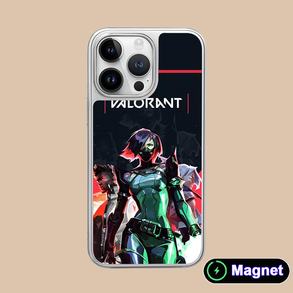 

Valo Viper Phone Case for iPhone 17 16 15 14 13 12 11 Air Pro Max Plus Electroplated Silver Magsafe Cover iPhone 11