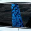 2pcs DIY Honeycomb Image Car Window Pillar Sticker Cool Car Sticker Vinyl Sticker Suitable For Car Door Pillars