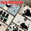 Large Cute Black Cat Cartoon Mouse Pad for Girls - Keyboard & Desk Pad for Gaming and Office