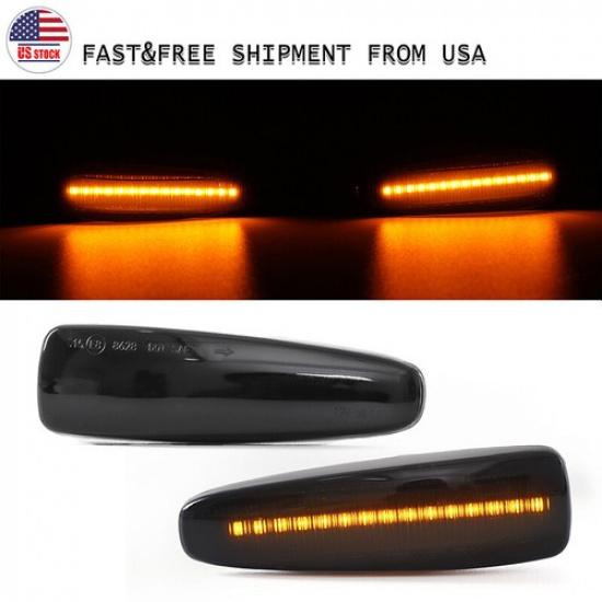 2 Fender Lamp Side Marker Signal Lights For Mitsubishi Lancer Outlander Sport US