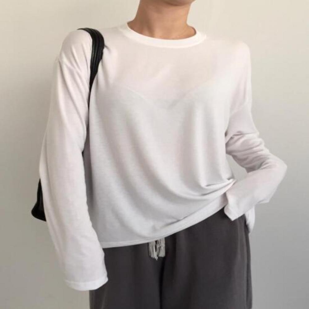 New ArrivalS Open Run Women S Long Sleeve Plain Round T ShirT