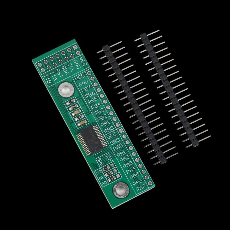 1/2Set MCP23017-E/SS I2C Interface To 16IO IIC Input/Output Expansion Board Module MCP23017 Chip 3.0V-5.5V Designed for