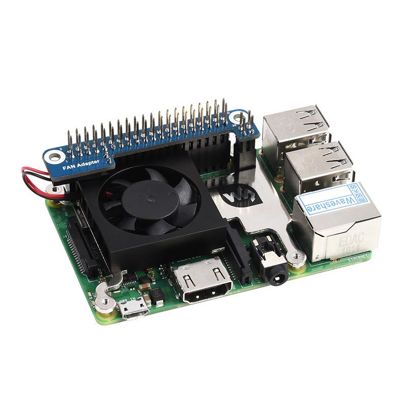 Raspberry Pi Lüfter mit GPIO-Adapter für Pi 4/3B+/3B