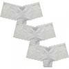 Be You Womens/Ladies Floral Lace Trim Briefs (Pack of 3)