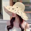 New Women'S Summer Big Brim Sun Hat Children'S Versatile Sunscreen Fashion Show Face Small Bucket Hat