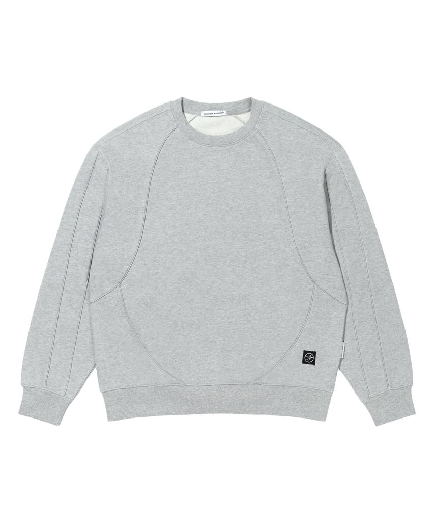 Loghideumatin Lm Blocking Reflective Piping Crew Neck (Grey)
