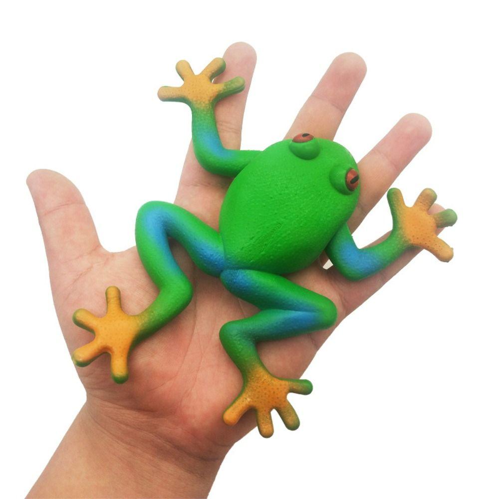 

15*15cm High Quality Soft Rubber Sensory Play Fake Frog Simulation Decompress Frog Toys Frog Model Frog