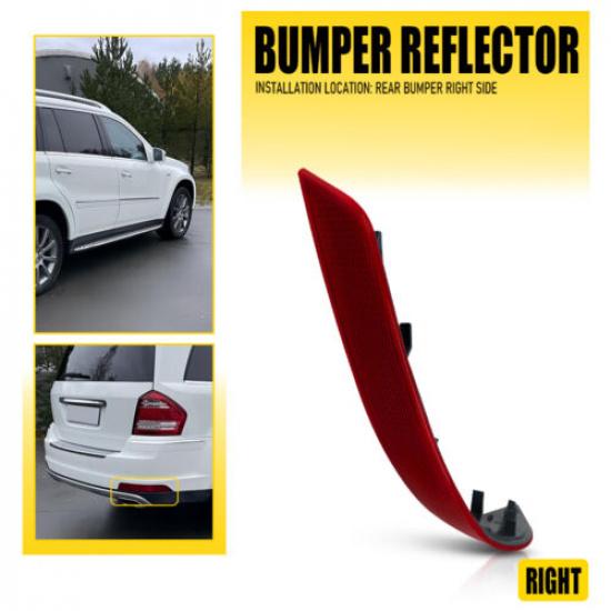 Bumper Reflector Assembly Light RH Rear For 2010-2012 Mercedes Benz GL450 GL350