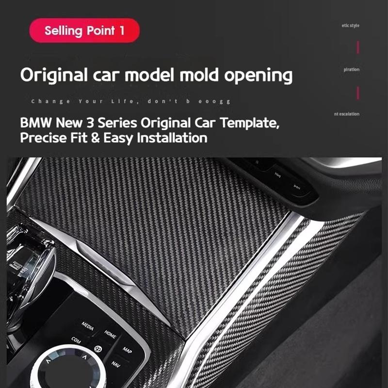 Per BMW Serie 3 4 G20 G26 2020-2025 Forniture per la modifica degli interni per strisce decorative per console centrale e cruscotto