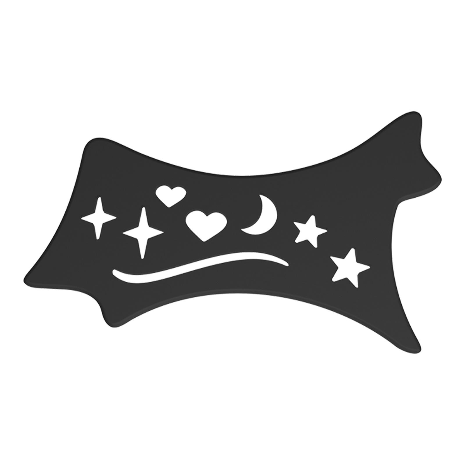 

Трафареты для теней для век Силиконовая подложка для подводки глаз Трафареты для подводки глаз Аппликаторы для теней для век Руководство по формированию контуров Инструмент для макияжа чёрный