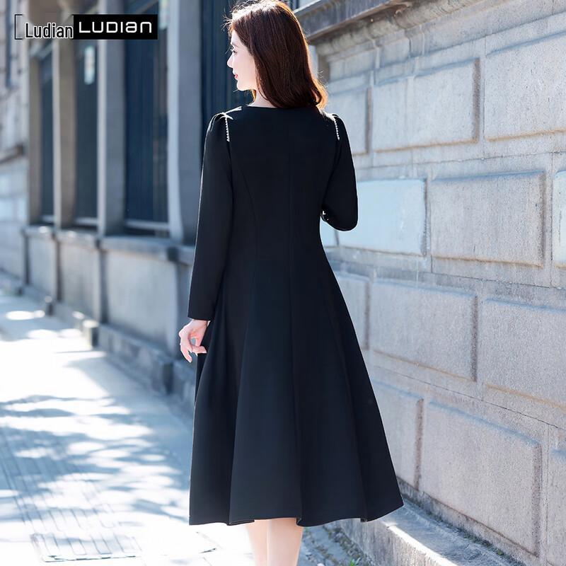 Women's Hepburn Style Square Neck A-Line Midi Dress
