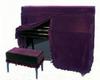 Gold Velvet Piano & Bench Cover Set (Back Length 40CM)