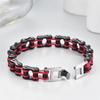 Personalized Mens Bracelets Motorcycle Biker Bicycle Chain Link Bracelets Anti Non Tarnish Gold Plated Stainless Steel Bracelets