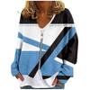 Womens Zip Up Sweaters Sweatshirts Long Sleeve Oversized Jackets Soft Casual Loose Tunic Tops