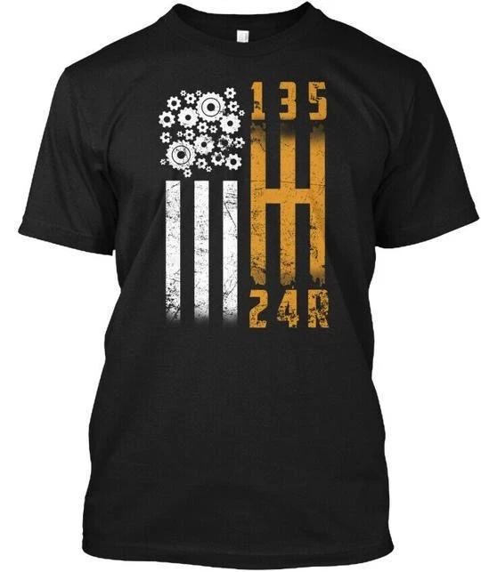 

Stick Shift American Flag Muscle Car Mec 135 24r T shirt Made In USA S To 5XL 3XL