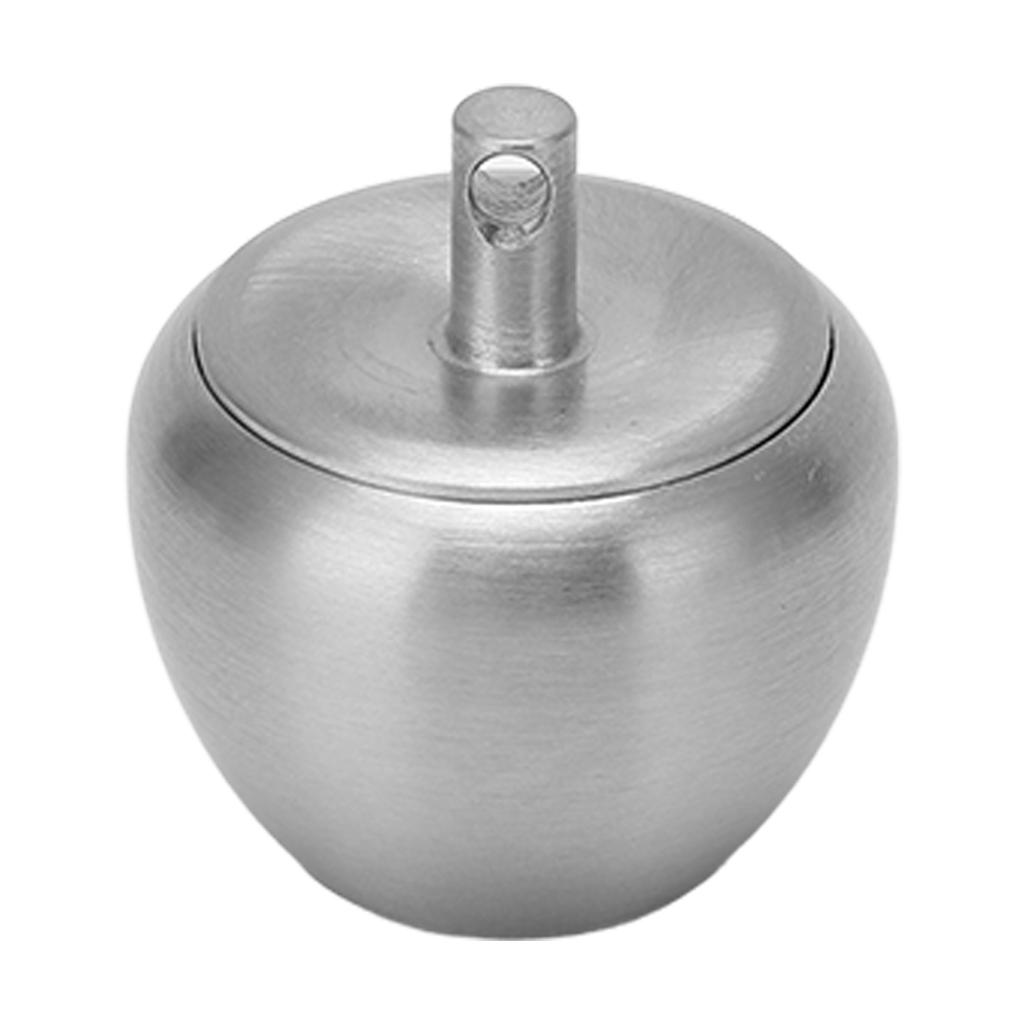 Stainless Steel Pill Case Apple Shape Mini Portable Stainless Steel Metal Small Medicine Box Sealed Jar Keychain Pendant