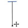Water Meter Key 24 Inch T Handle Reinforced Steel Contractor Grade Main Water Meter Valve Shut Off Tool with 4 Way