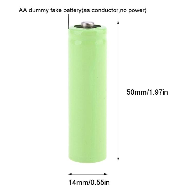 AA Dummy Battery Power Supply Cable with Voltmeter Replace 1-8pcs AA Batteries