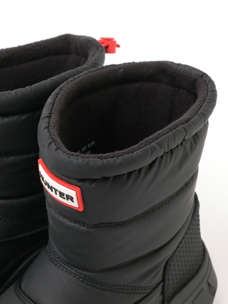 [Eagsouni] Women’s Snow Boots, Water-Repellent, Anti-Slip, Warm Lined, 3E Wide (25.0 Cm / Black / Short Boots)