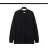 CP Lenses Men's Loose Solid Color Round Neck Pullover Terry Sweater Jacket Casual Trend Youth Trendy Brand Men