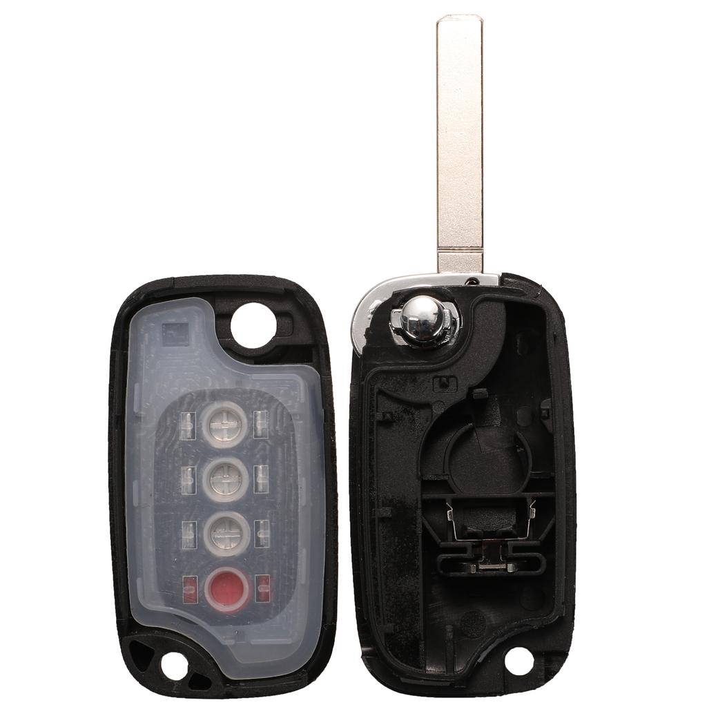 Jingyuqin 3/4 Buttons Remote Car Key Shell Case Cover Fob for Mercedes Benz Smart Fortwo 453 Forfour 2015 2016 2017 Folding Key