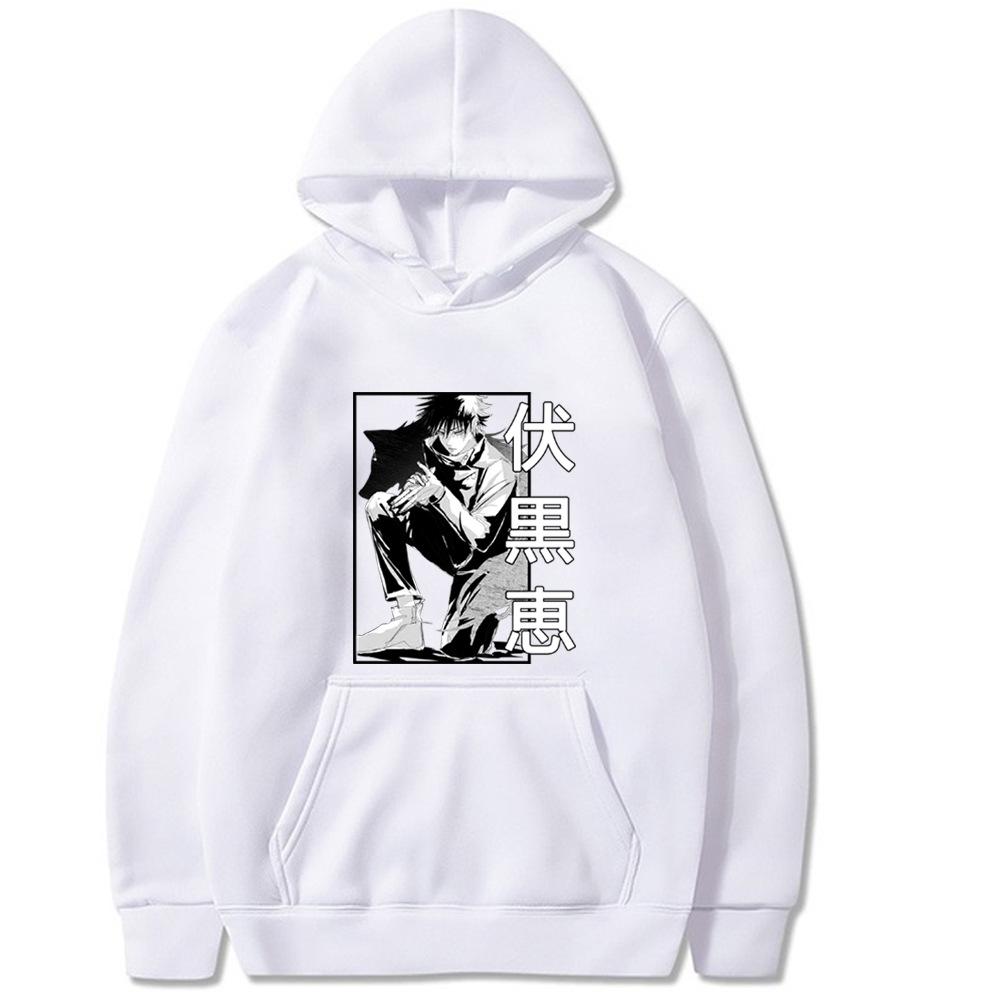 Jujutsu kaisen Satoru Gojo Megumi Fushiguro Tištěná pánská mikina Oblečení Vintage móda Ležérní Unisex Pulovry s dlouhým rukávem