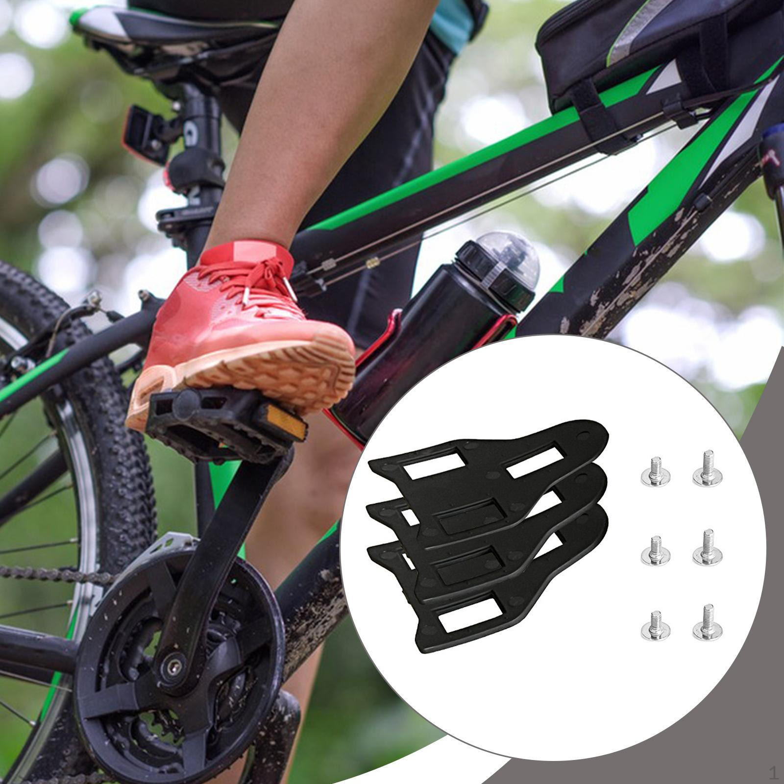 

3x Bike Cleats Bicycle Pedals Cycling Accessories Replacement Outdoor Lightweight Indoor Compatible