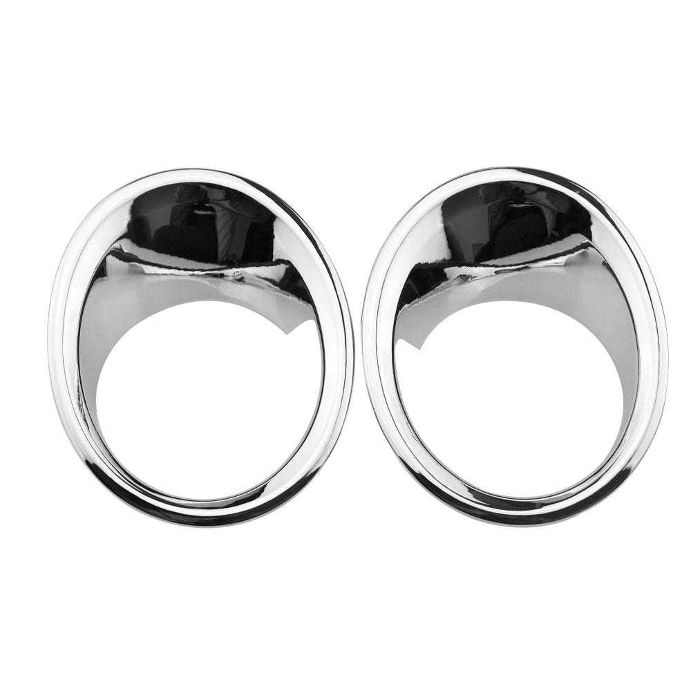 Silver Front Fog Light Bezel Cover for BMW X1 F48 2016 2017 2018 2019 Fog Lamp Surround Trim Ring Car Styling Accessories