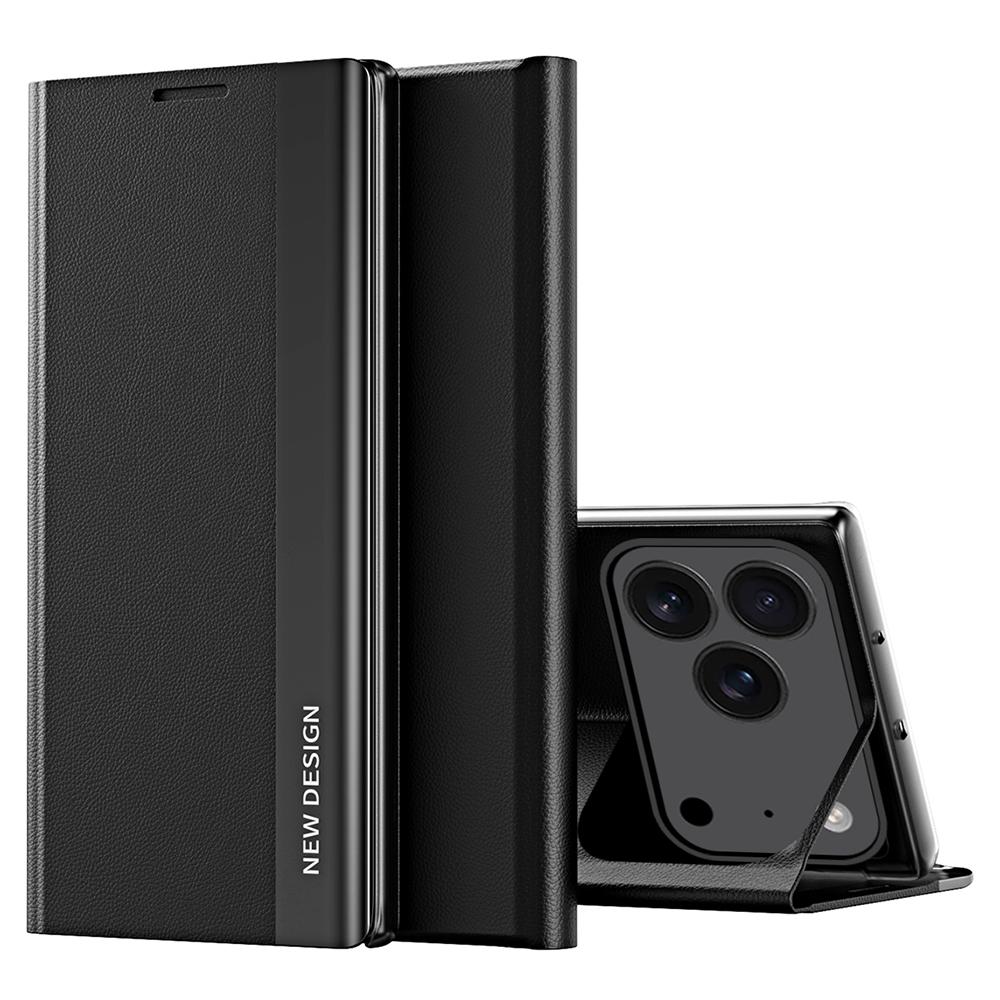 For iPhone 17 Pro Max Case Anti-Drop Leather Phone Cover with Stand