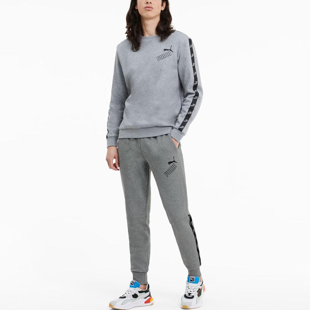 Puma Amplified Minimalist Lace-Up Comfortable Versatile Knitted Sports Pants Men bottoms 583525-03