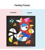 Color Powder Painting Set DIY Coloring Books for Kids Educational Safe Scientific Toys Luminous Material Cartoon Character Gift