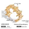 Hollow Flower Open Cuff Bracelets Irregular Stainless Steel Bracelets Geometric Bangles  Jewelry