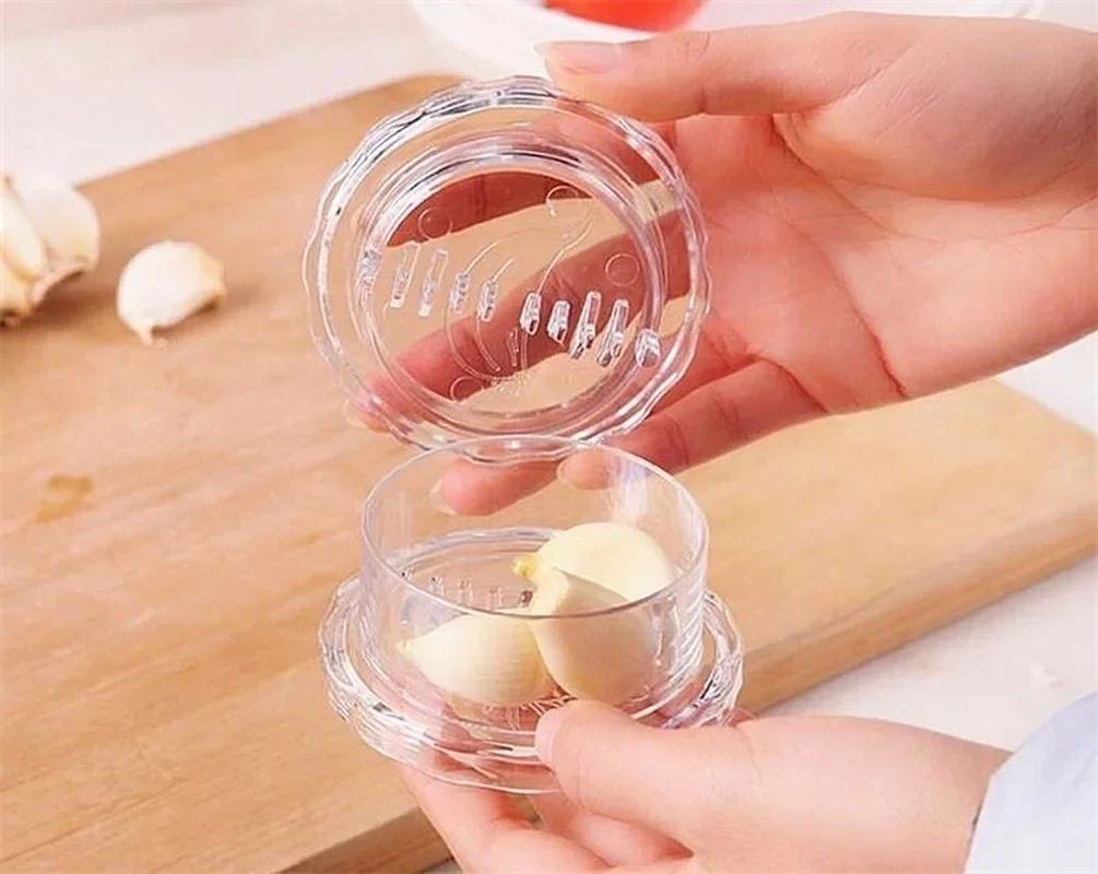 Kitchen Supples Garlic Crusher Grater Plastic Box Twist Peeler Mincer Press Kitchen Tool Ginger Kitchen Supplies Garlic Tools