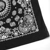 Trifong Paisley Bandana Black Cotton 100% Quick Dry 55cm x 55cm
