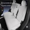 Nappa Leather Seat Protector Pad for Tesla Model Y (Refreshed Version) - Breathable, Ventilated Cushion